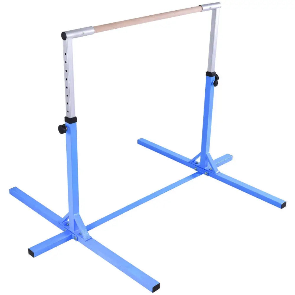 Adjustable Gymnastics Bar Horizontal Bar for Kids-Blue - Blue - Toy Sports