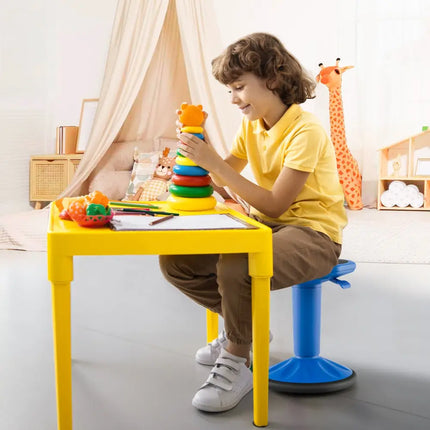 Adjustable-Height Wobble Chair Active Learning Stool for Office Stand Up Desk-Navy - Navy - Kneeling Chairs