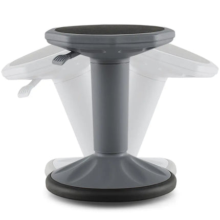 Adjustable-Height Wobble Chair Active Learning Stool for Office Stand Up Desk-Gray - Gray - Kneeling Chairs