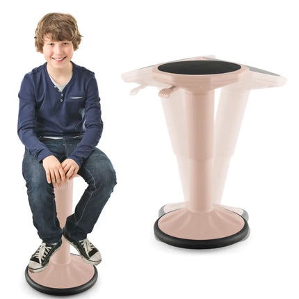 Adjustable-Height Wobble Chair Active Learning Stool for Office Stand Up Desk-Pink - Pink - Kneeling Chairs