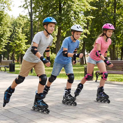 Adjustable Kids’ Incline Skates 4 Sizes Adjustable Blade Roller-Purple - Purple - Toy Sports