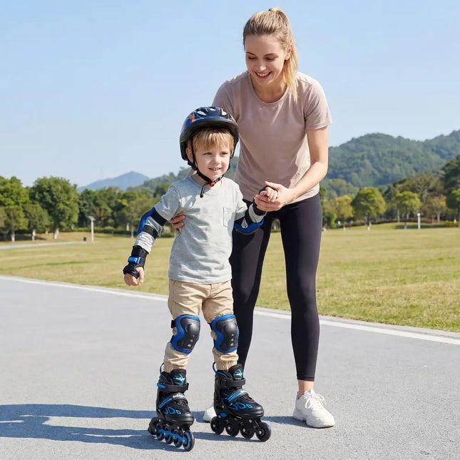 Adjustable Kids’ Incline Skates for Boys Girls Ages 5-14-Blue - Blue - Toy Sports