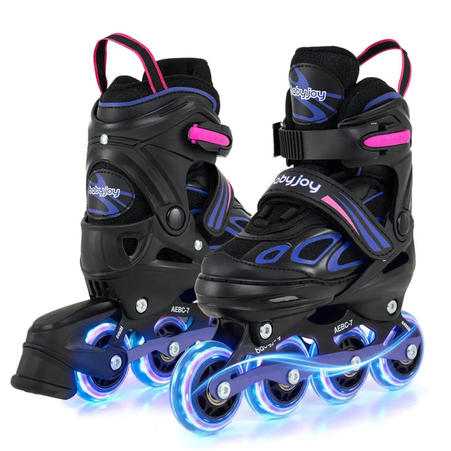 Adjustable Kids’ Incline Skates for Boys Girls Ages 5-14-Purple - Purple - Toy Sports