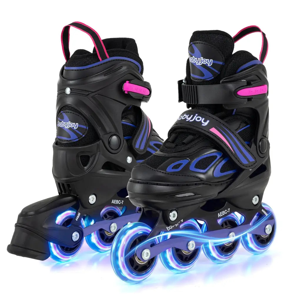 Adjustable Kids’ Incline Skates for Boys Girls Ages 5-14-Purple - Purple - Toy Sports