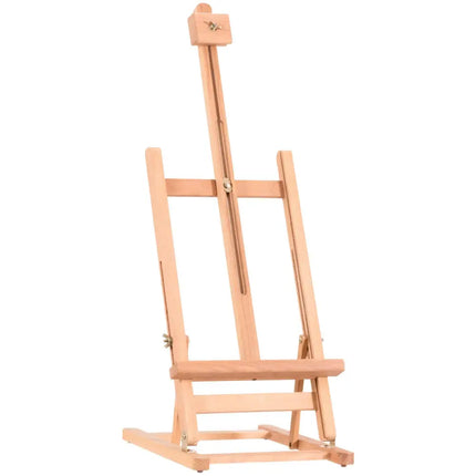 Adjustable Portable Wood Tabletop Easel H-Frame for Artist Painting Display - Art Easels