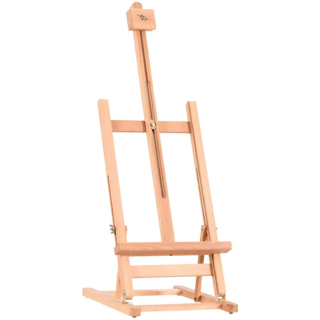 Adjustable Portable Wood Tabletop Easel H-Frame for Artist Painting Display - Art Easels