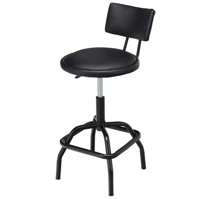 Adjustable Swivel Vintage PU Leather Bar Stool - Bar Stools