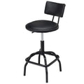 Adjustable Swivel Vintage PU Leather Bar Stool - Bar Stools