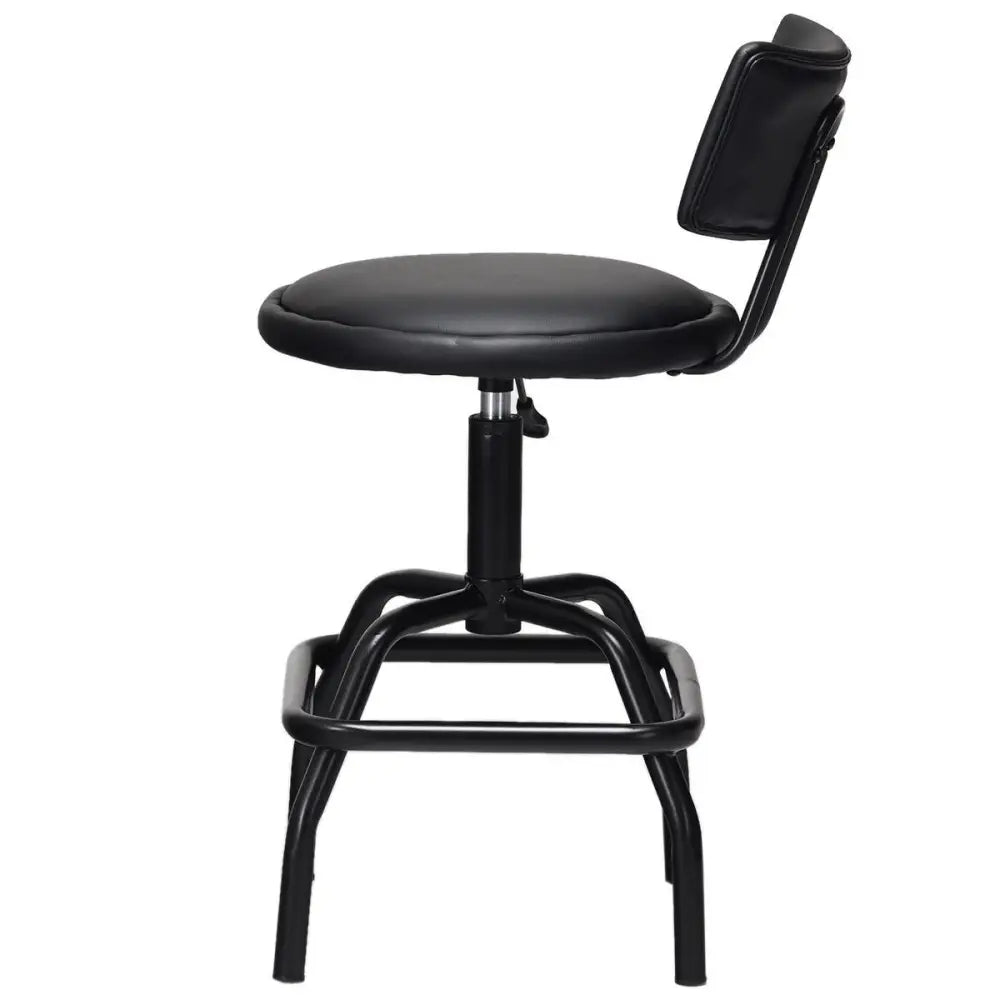 Adjustable Swivel Vintage PU Leather Bar Stool - Bar Stools