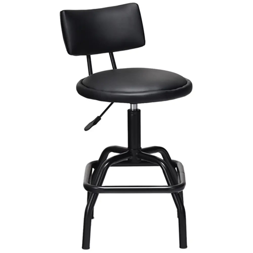 Adjustable Swivel Vintage PU Leather Bar Stool - Bar Stools