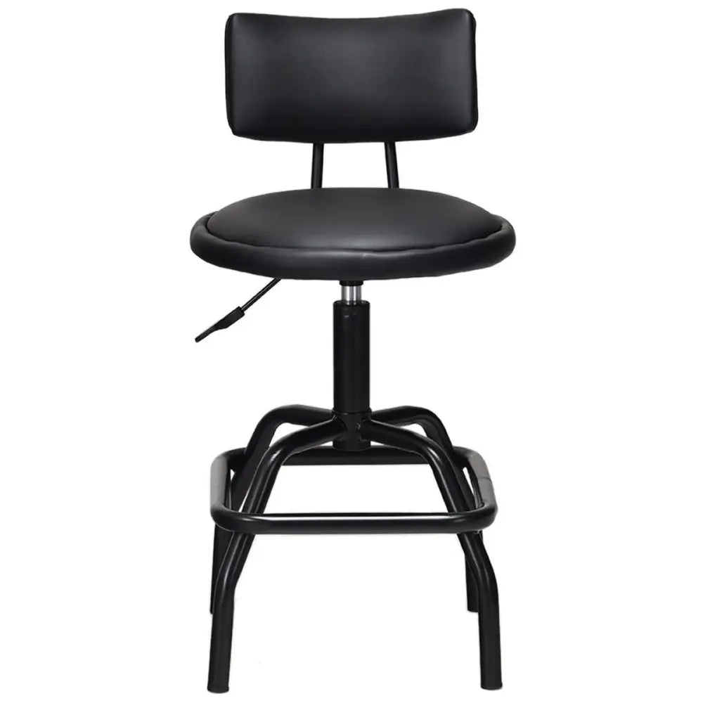 Adjustable Swivel Vintage PU Leather Bar Stool - Bar Stools