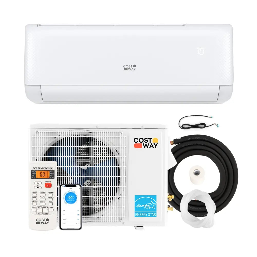 Airtural Series 24000 BTU 21 SEER2 Mini Split Heat Pump Energy Star Certified WiFi Enabled - White - 24000 BTU Mini