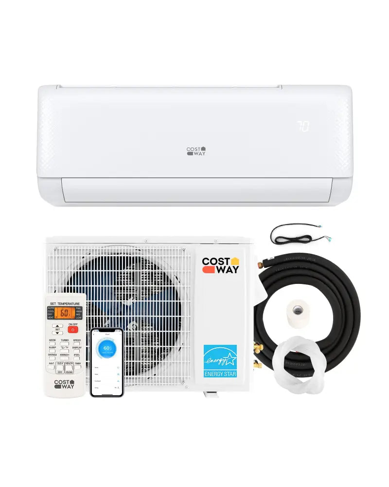 Airtural Series 24000 BTU 21 SEER2 Mini Split Heat Pump Energy Star Certified WiFi Enabled - White - 24000 BTU Mini