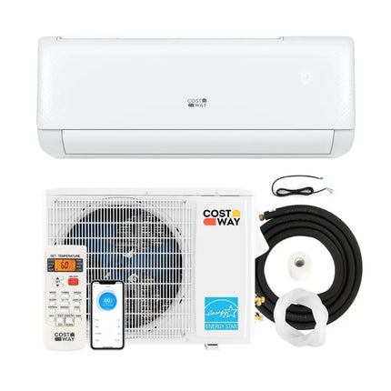 Airtural Series 24000 BTU 21 SEER2 Mini Split Heat Pump Energy Star Certified WiFi Enabled Costway