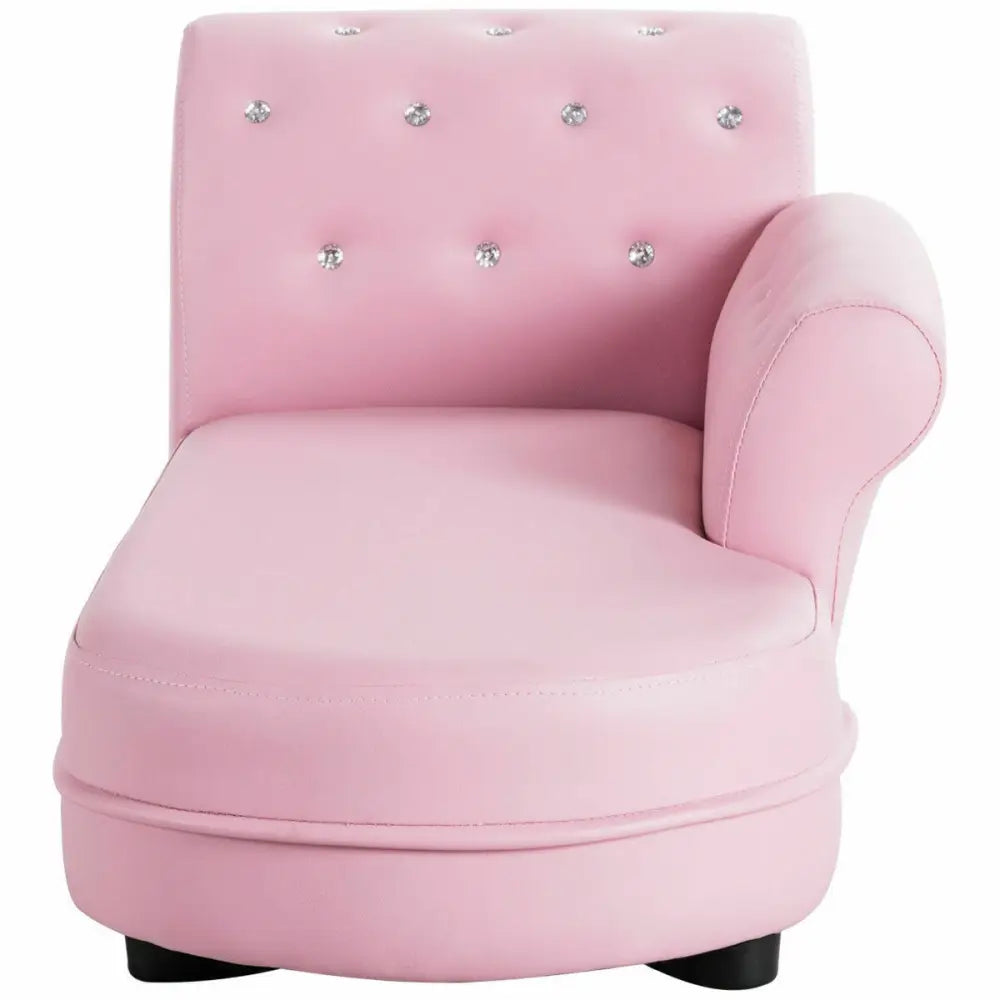 Armrest Relax Chaise Lounge Kids Sofa - Pink - Kids Chairs & Seating