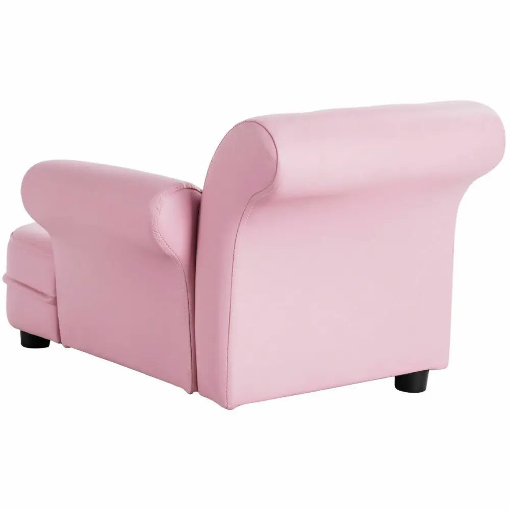 Armrest Relax Chaise Lounge Kids Sofa - Pink - Kids Chairs & Seating