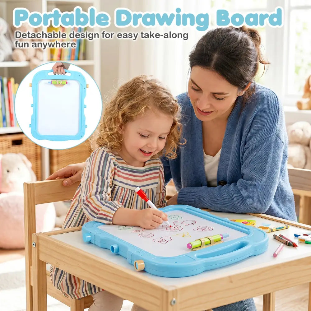 Art Easel for Kids with Adjustable Height-Green - Green - Art Easels