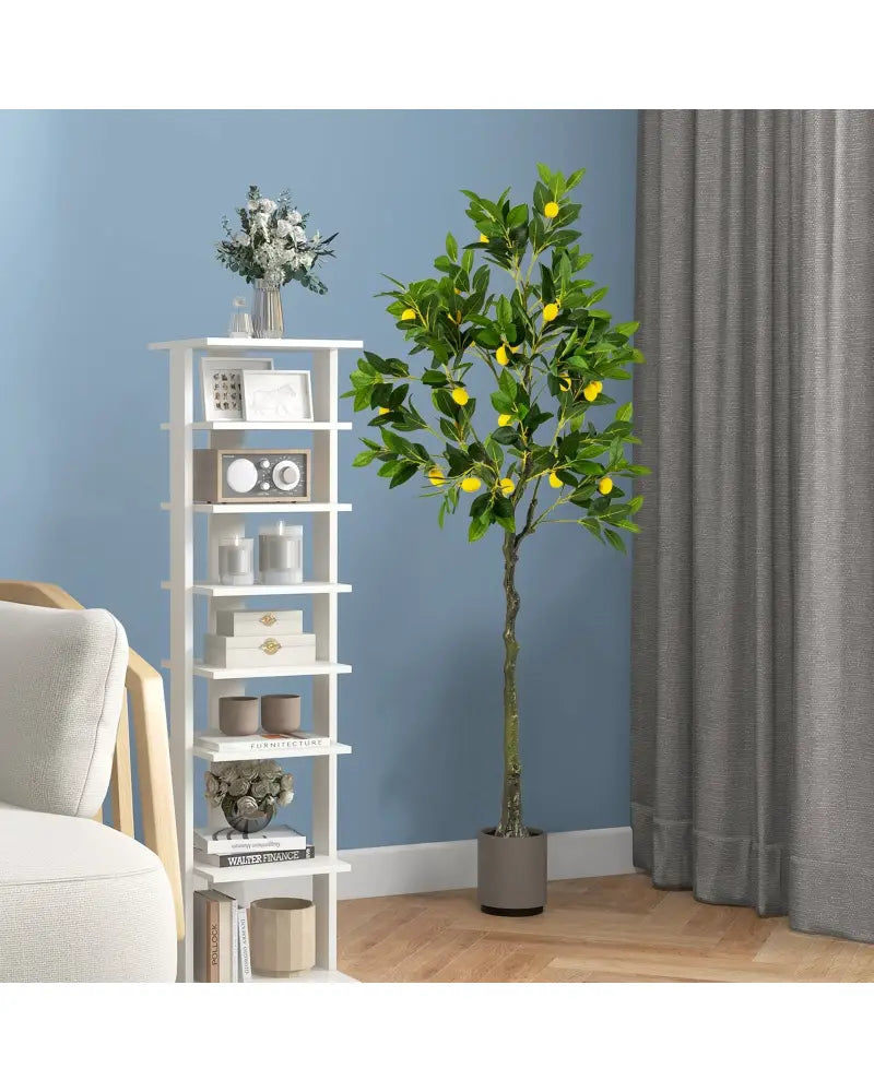 Artificial Lemon Tree 2.6/4/5.2 Feet Tall Fake Lemon Plant wuth Lemon Fruits-5.2 ft - Faux Plants