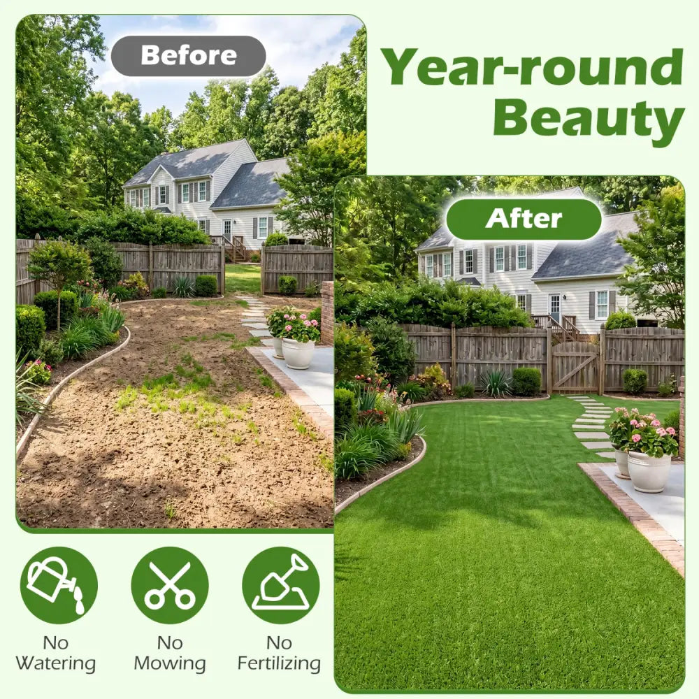 Artificial Turf Rug with Low 0.3 inch Pile Height-M - Outdoor Decor