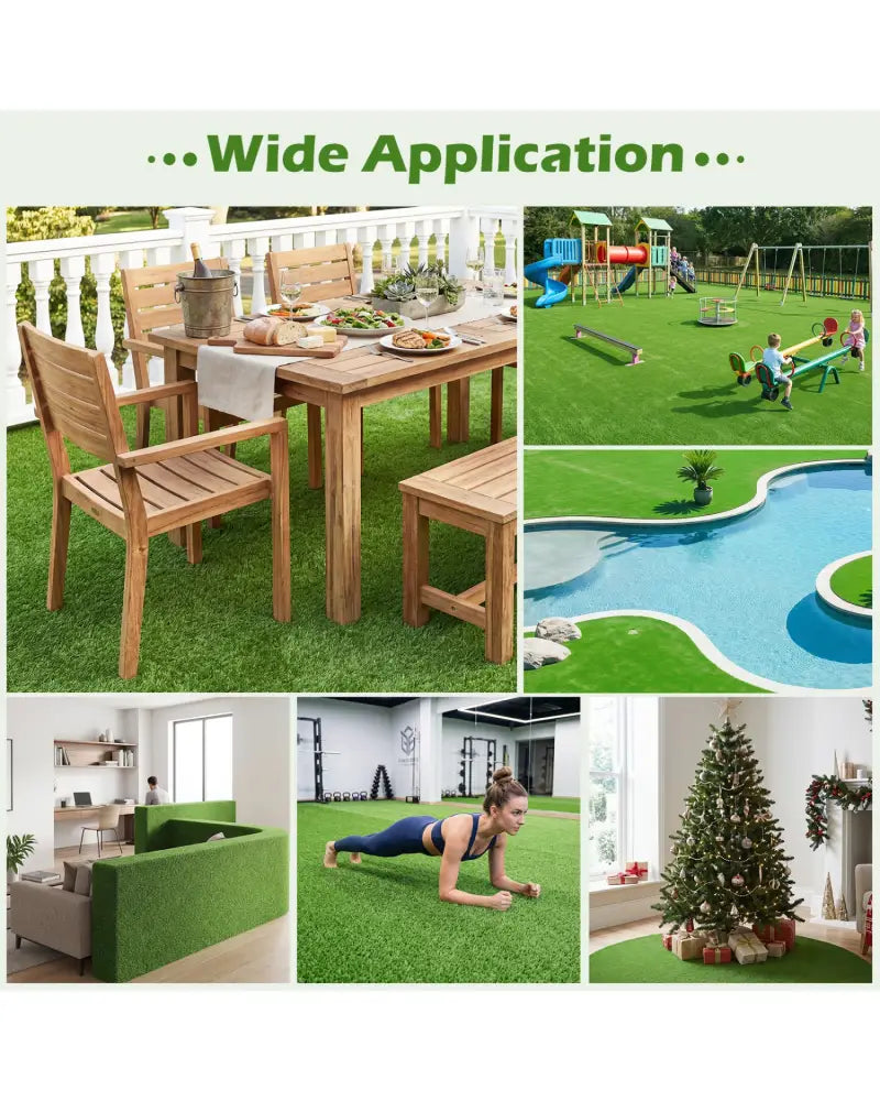 Artificial Turf Rug with Low 0.3 inch Pile Height-M - Outdoor Decor