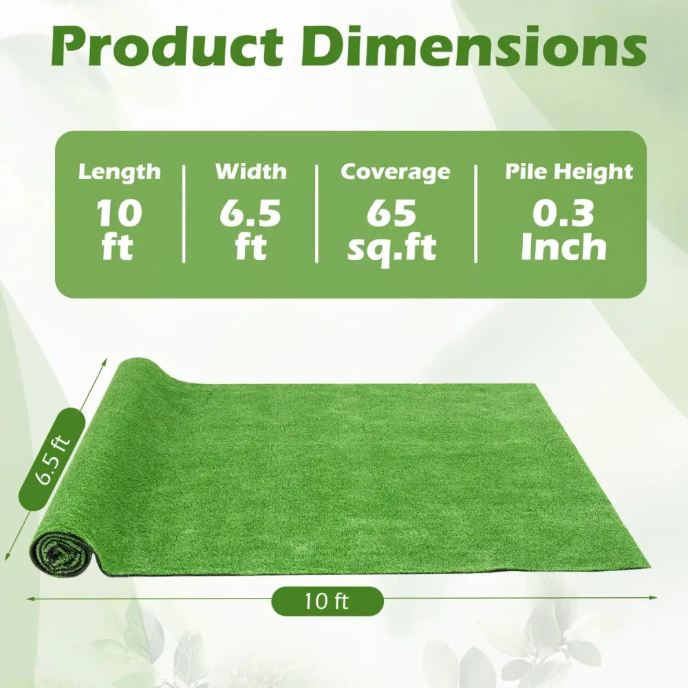 Artificial Turf Rug with Low 0.3 inch Pile Height-M - Outdoor Decor