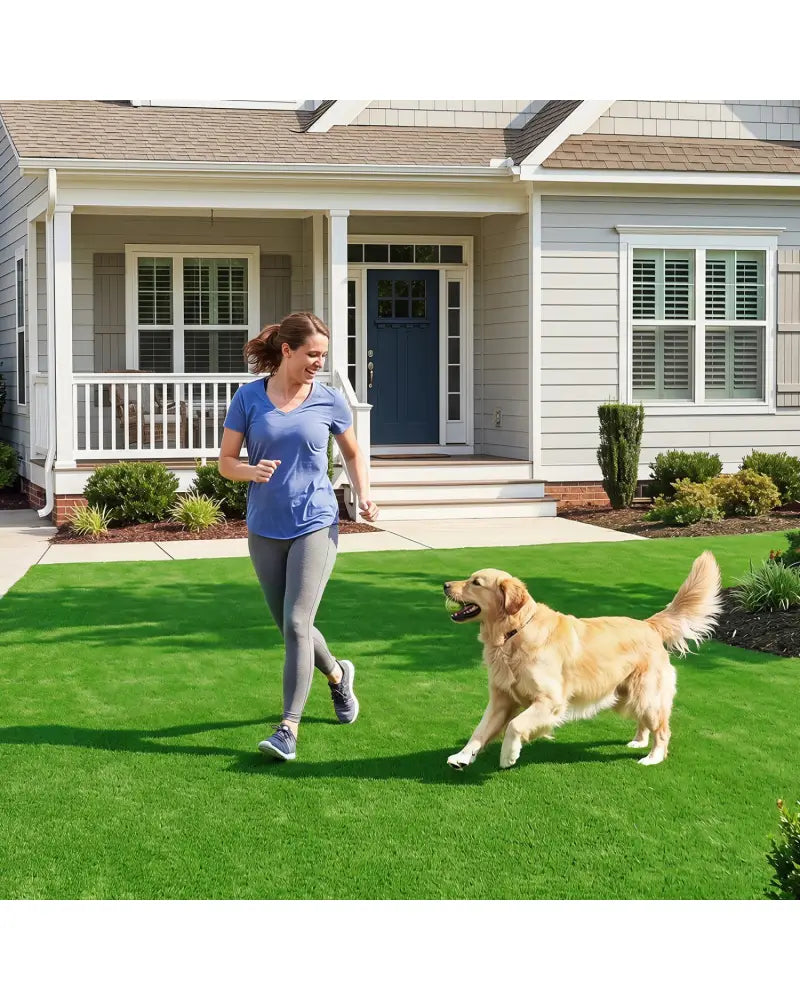 Artificial Turf Rug with Low 0.3 inch Pile Height-M - Outdoor Decor