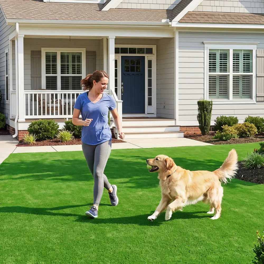 Artificial Turf Rug with Low 0.3 inch Pile Height-M - Outdoor Decor