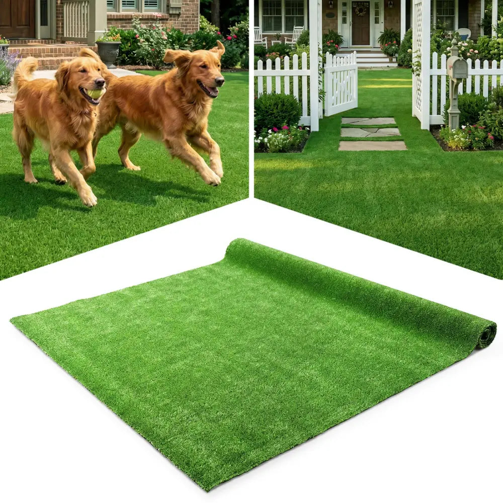 Artificial Turf Rug with Low 0.3 inch Pile Height-M - Outdoor Decor