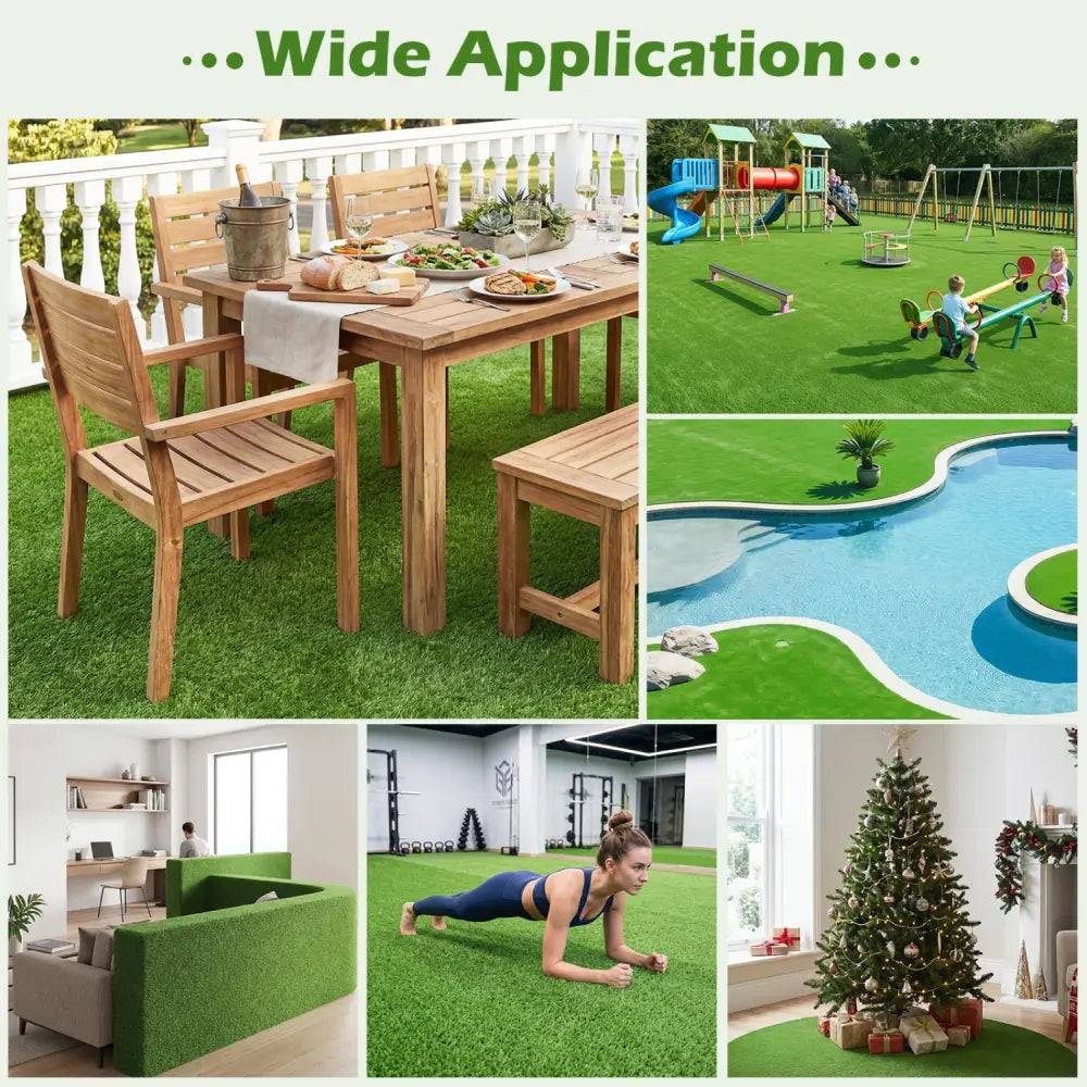 Artificial Turf Rug with Low 0.3 inch Pile Height-M - Outdoor Decor