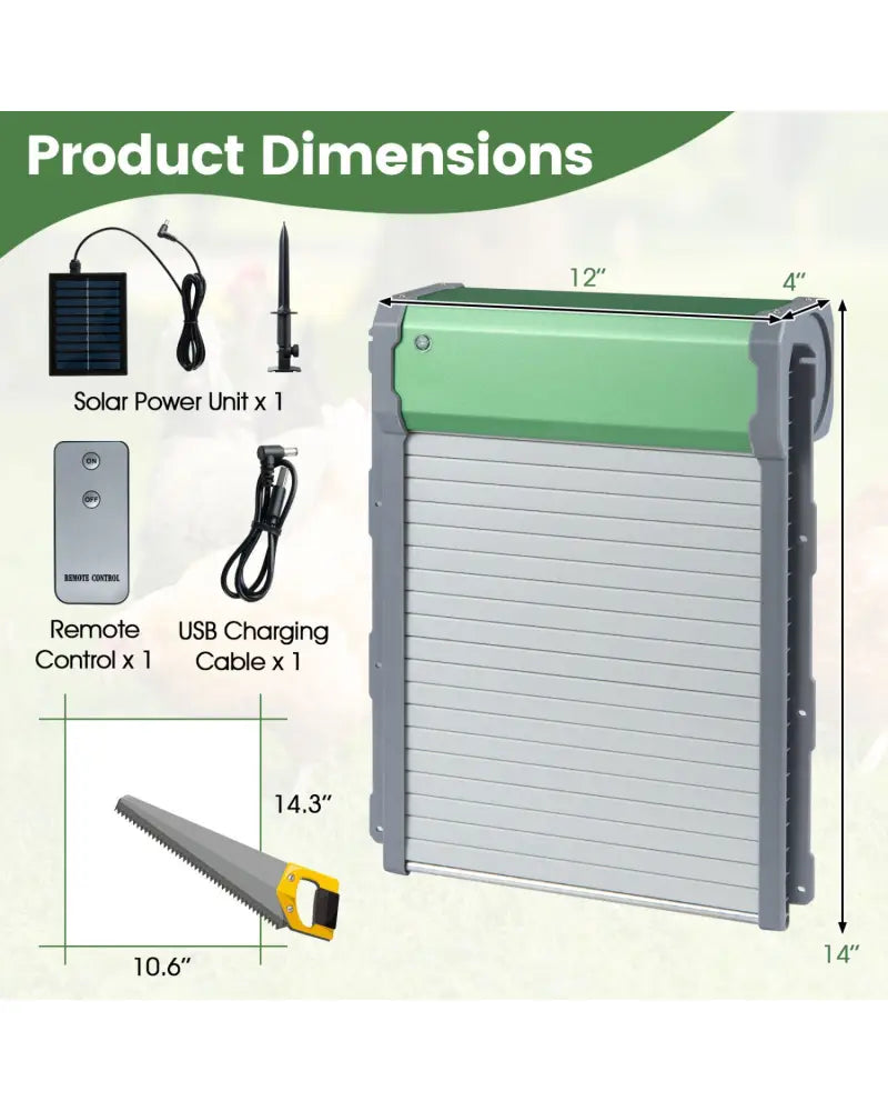 Automatic Chicken Coop Door with Remote Control and Light Sensor Timer - Chicken Coops