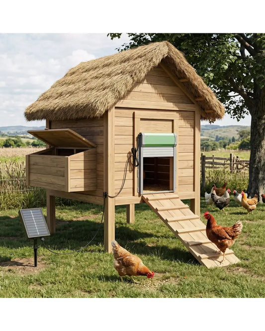 Automatic Chicken Coop Door with Remote Control and Light Sensor Timer - Chicken Coops