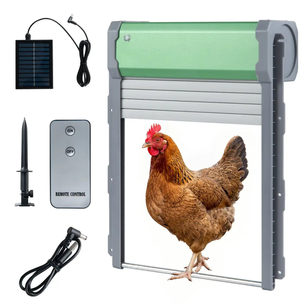 Automatic Chicken Coop Door with Remote Control and Light Sensor Timer - Chicken Coops