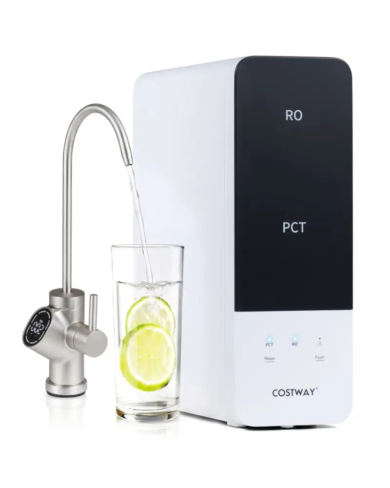 AW-RB05 Alkaline PH+ Reverse Osmosis Water Filter 600 GPD Tankless Under-Sink RO System-Black - Black - Small Appliances