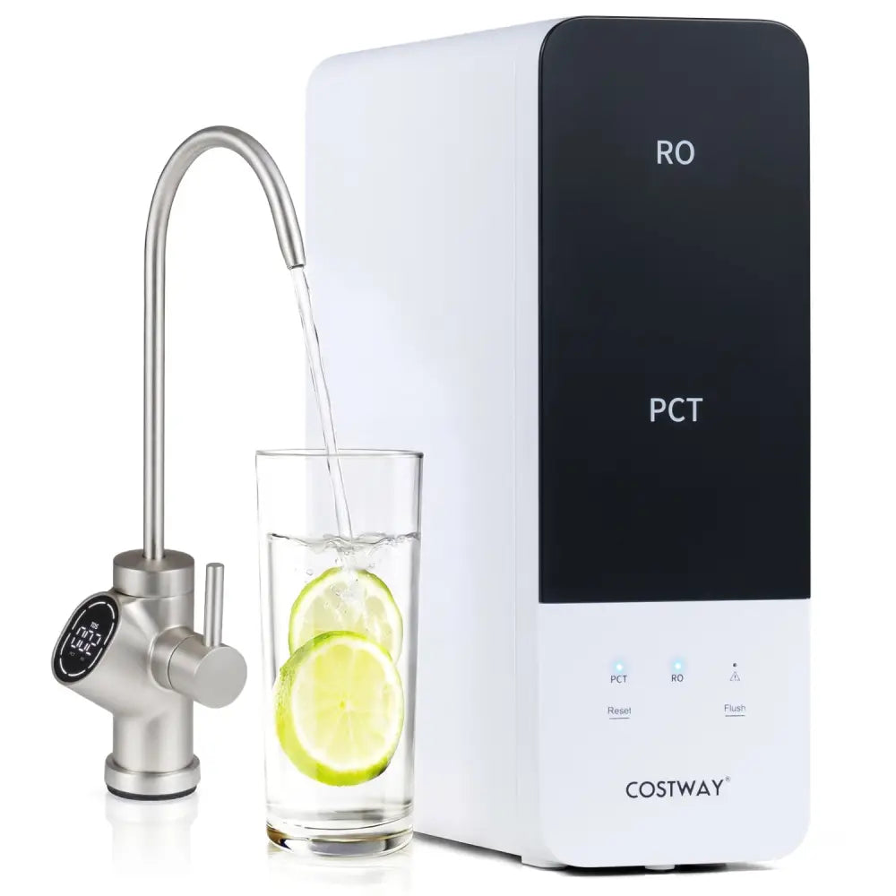 AW-RB05 Alkaline PH+ Reverse Osmosis Water Filter 600 GPD Tankless Under-Sink RO System-Black - Black - Small Appliances