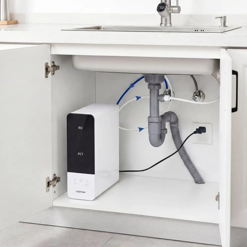 AW-RB05 Alkaline PH+ Reverse Osmosis Water Filter 800 GPD Tankless Under-Sink RO System-Black - Black - Small Appliances