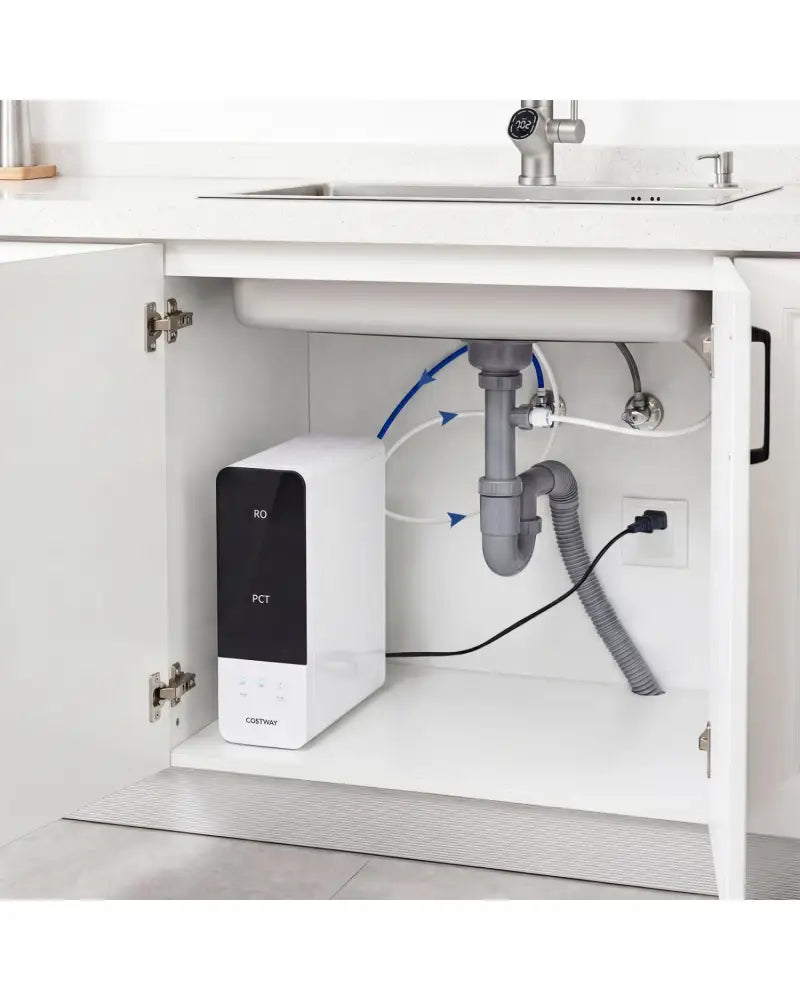 AW-RB05 Alkaline PH+ Reverse Osmosis Water Filter 800 GPD Tankless Under-Sink RO System-Black - Black - Small Appliances