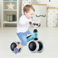 Baby Balance Bike for 2 Years Old Boys Girls No Pedal 4 Wheels-Blue - Blue - Balance Bikes