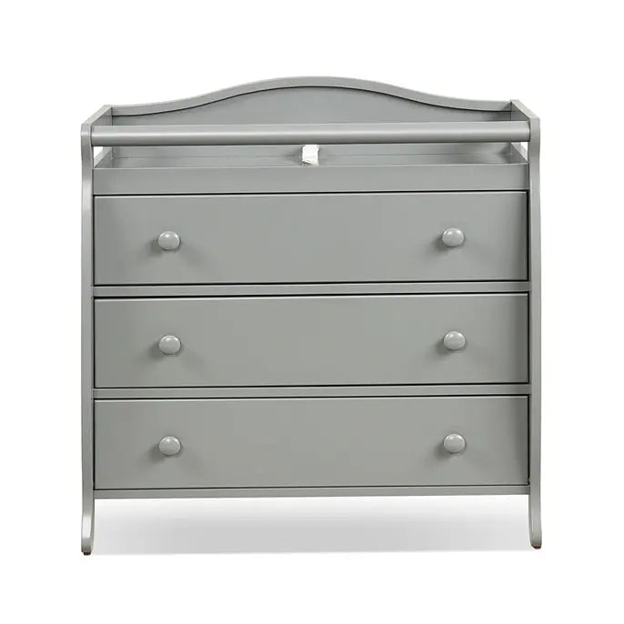 Baby Changing Table Infant Diaper with 3 Drawers and Safety Belt-Gray - Gray - Changing Tables