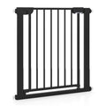 Baby Gate for Stairs Pressure Mounted Auto-Close Door Gate-Black - Black - Pet Gate