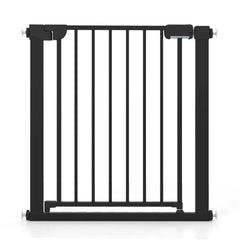 Baby Gate for Stairs Pressure Mounted Auto-Close Door Gate-Black - Black - Pet Gate