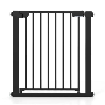 Baby Gate for Stairs Pressure Mounted Auto-Close Door Gate-Black - Black - Pet Gate