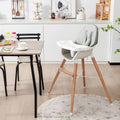 Baby High Chair with Dishwasher Safe Tray-Gray - Gray - High Chairs