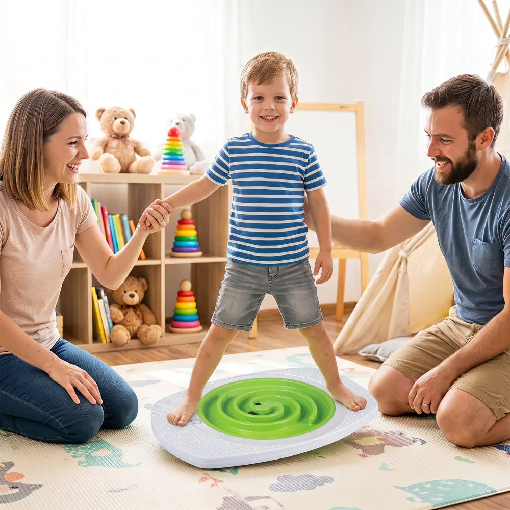 Balance Board Maze for Kids with 3 Maze Discs and 140 lbs Capacity - Toy Sports