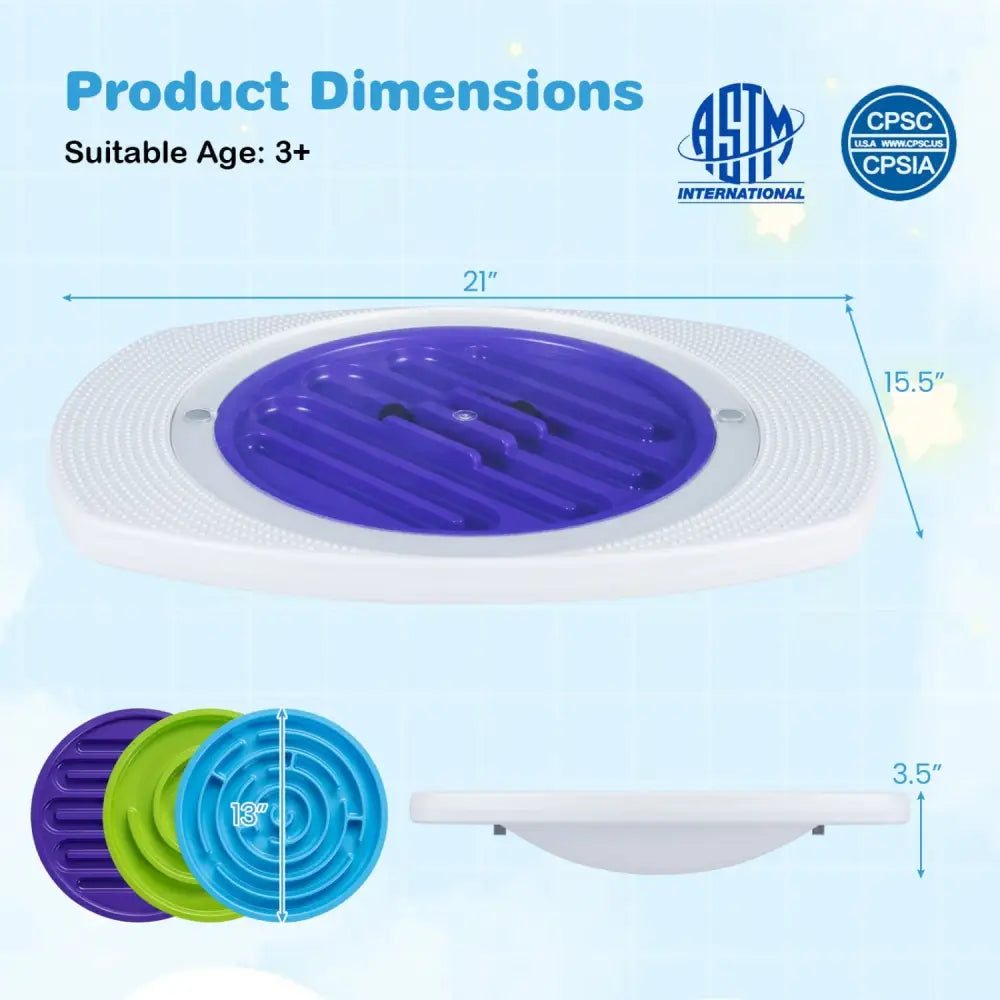 Balance Board Maze for Kids with 3 Maze Discs and 140 lbs Capacity - Toy Sports