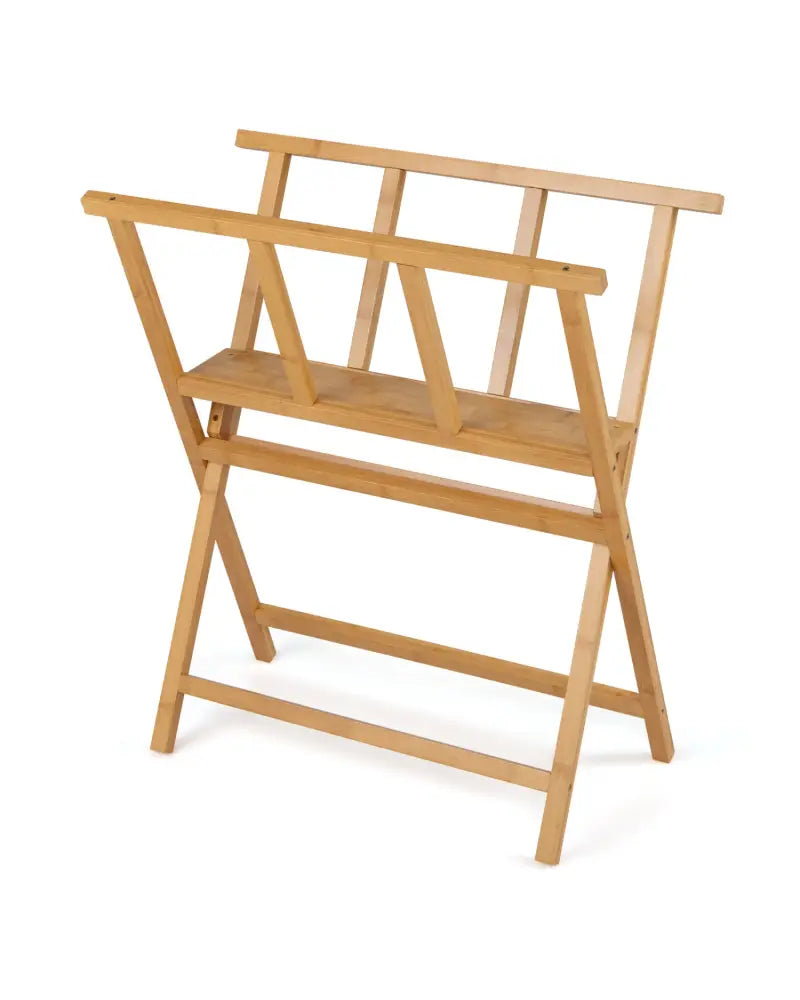 Bamboo Art Print Rack for Canvas Storage and Display-Natrual - Natural - Art Easels