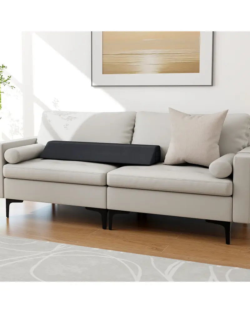 Bed Wedge Pillow with Storage Bag-Twin Size - Gray - Bedding