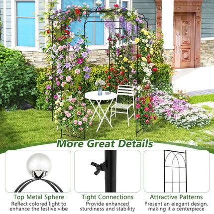 Birdcage Shape Gazebo for Climbing Plants and Wedding Ceremony Decoration - Outdoor Decor