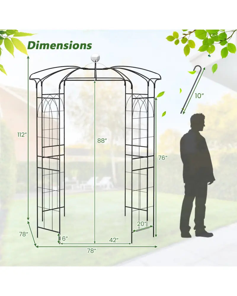 Birdcage Shape Gazebo for Climbing Plants and Wedding Ceremony Decoration - Garden Arbors