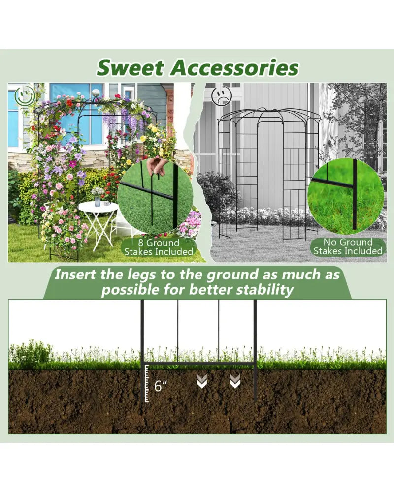 Birdcage Shape Gazebo for Climbing Plants and Wedding Ceremony Decoration - Garden Arbors