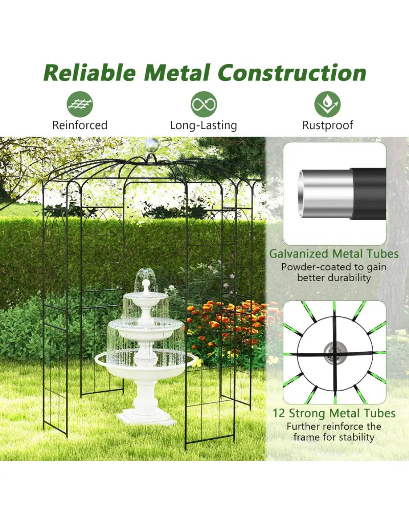 Birdcage Shape Gazebo for Climbing Plants and Wedding Ceremony Decoration - Garden Arbors
